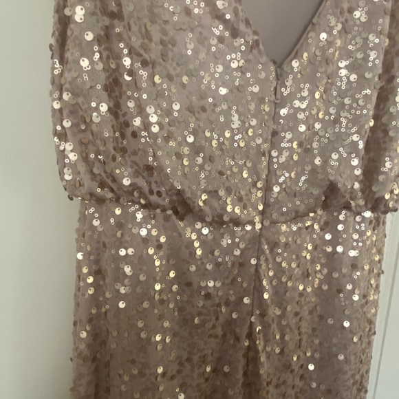 David’s bridal gold sequin formal dress. EUC Worn once.  XS. - Picture 6 of 10